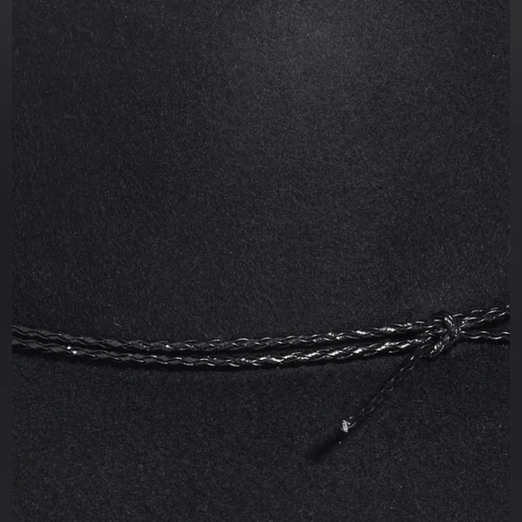 New Halogen black wool Floppy hat Adjustable fit - Picture 2 of 7